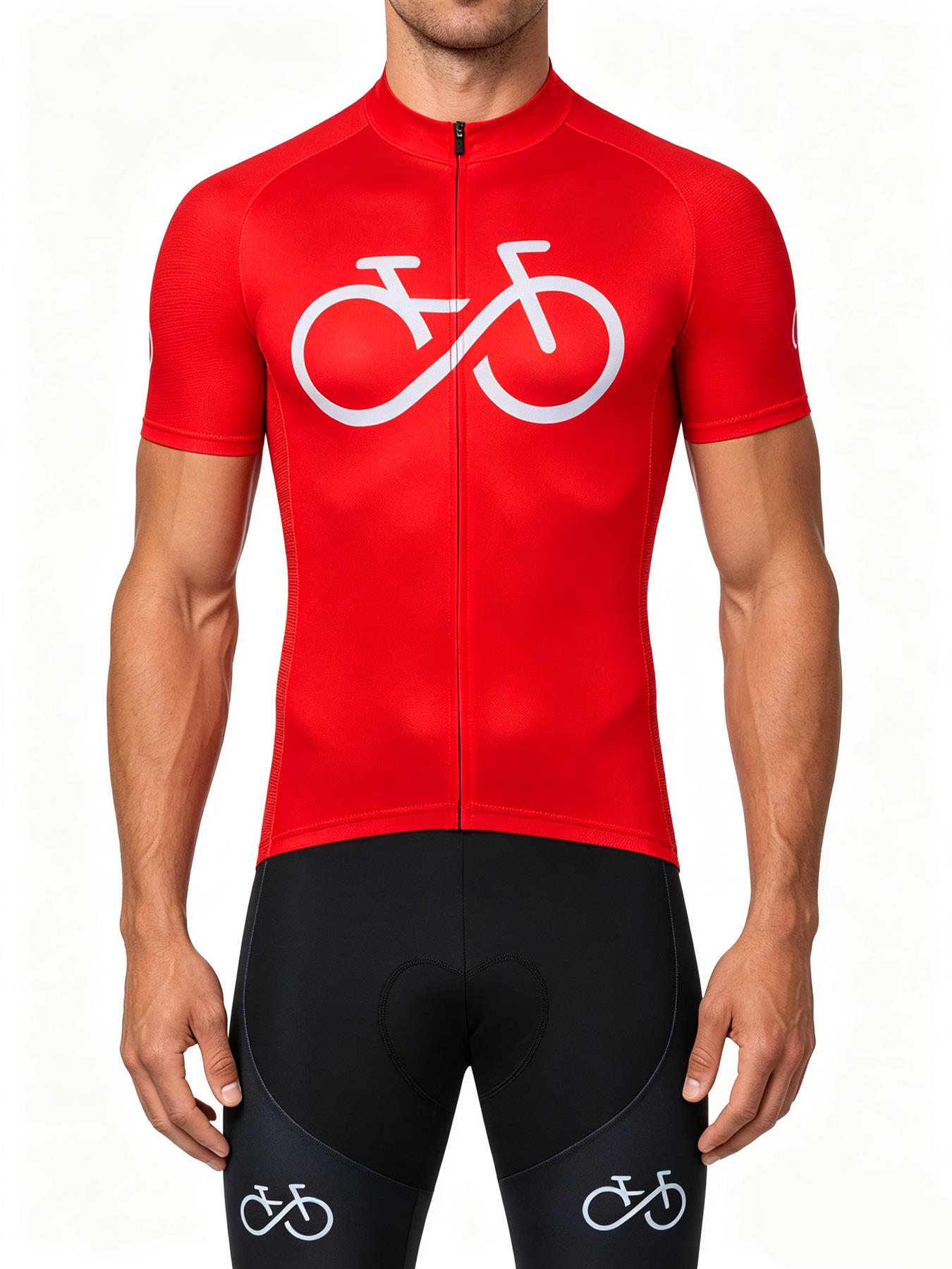 Mountain Biking Uniform - ชุดเสื้อปั่นจักรยาน Bike Forever สำหรับผู้ชาย เสื้อผ้าปั่นจักรยานสีไล่เฉด ชุดกีฬาปั่นจักรยานเสือภูเขา