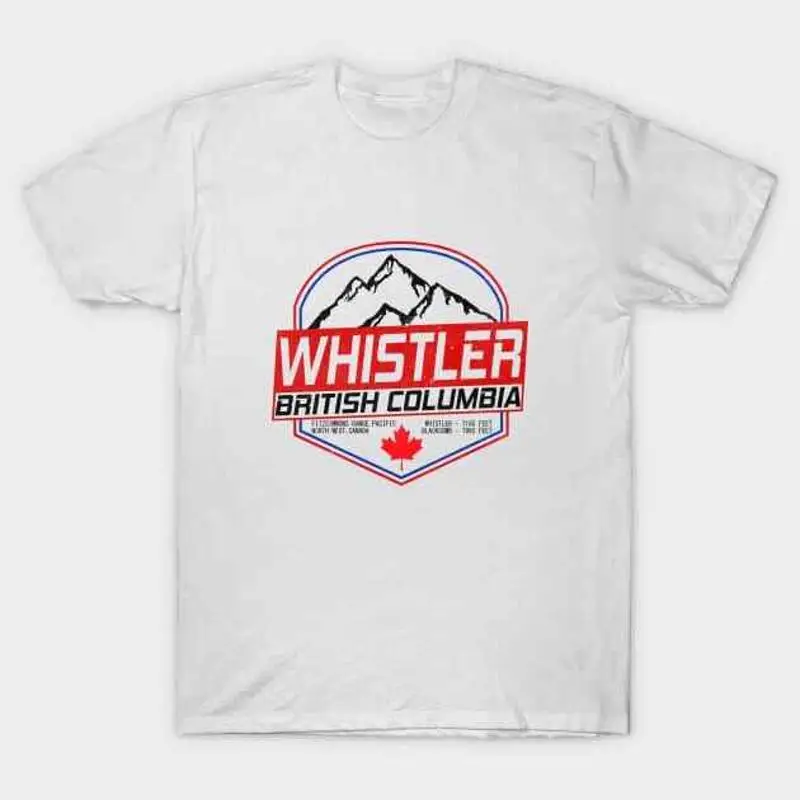 Mountain Biking Whistler - เสื้อยืด สกี วิสเลอร์ บริติชโคลัมเบีย แคนาดา สรวงสวรรค์แห่งการเล่นสกีและปั่นจักรยานเสือภูเขา