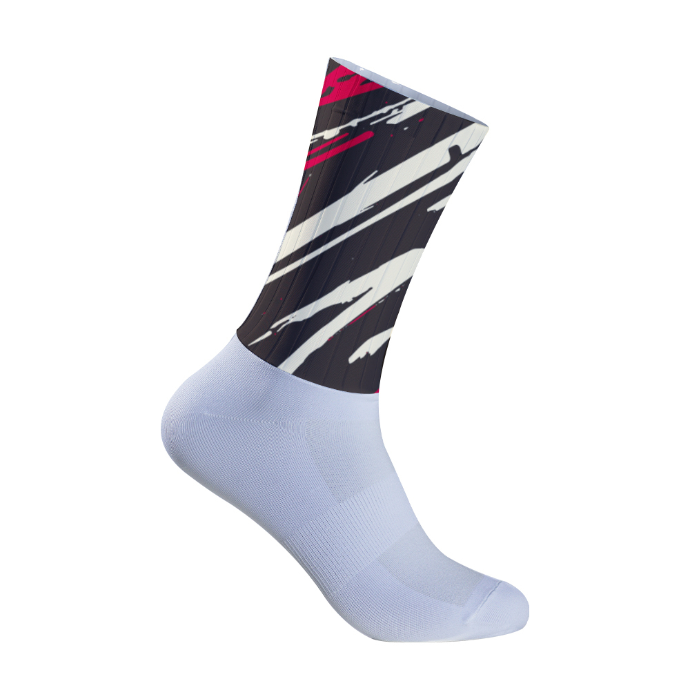 ถุงเท้าปั่นจักรยานแฟชั่นสีบล็อ - Mountain Biking Socks บทวิจารณ์และราคา