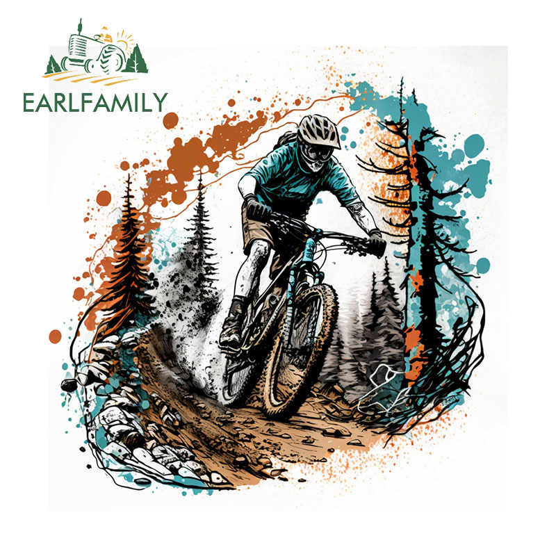 Earlfamily สติ๊กเกอร์ไวนิลกันร - Xcm Mountain Biking บทวิจารณ์และราคา