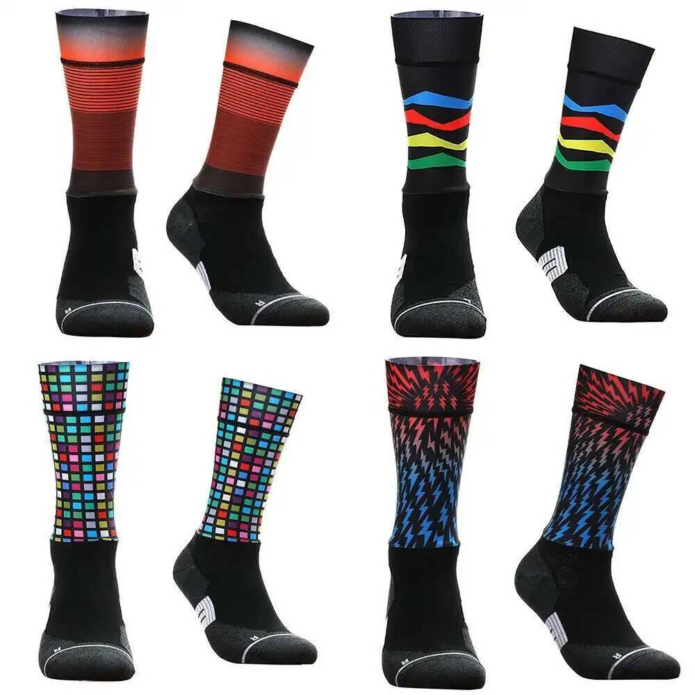 ถุงเท้าปั่นจักรยานลายเรขาคณิตส - Mountain Biking Socks บทวิจารณ์และราคา