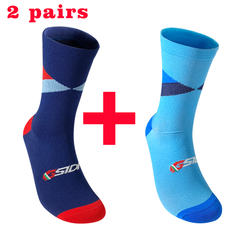 ถุงเท้าปั่นจักรยานมืออาชีพ2คู่ - Mountain Biking Socks บทวิจารณ์และราคา