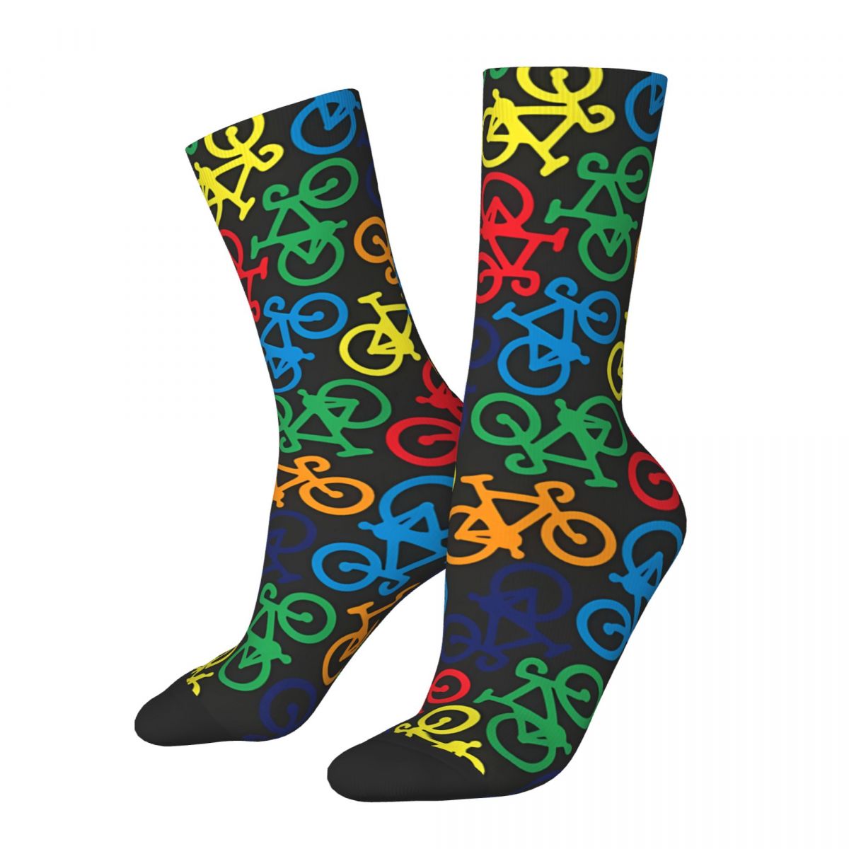 ถุงเท้าลายจักรยานหลากสีสันสำหร - Mountain Biking Socks บทวิจารณ์และราคา