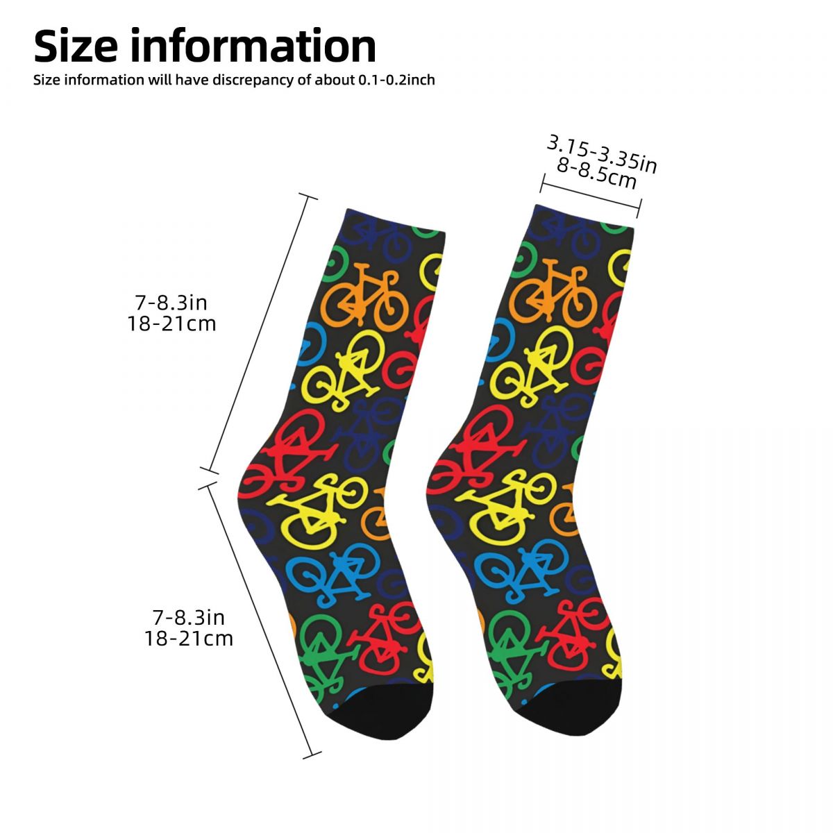 ถุงเท้าลายจักรยานหลากสีสันสำหร - Mountain Biking Socks บทวิจารณ์และราคา