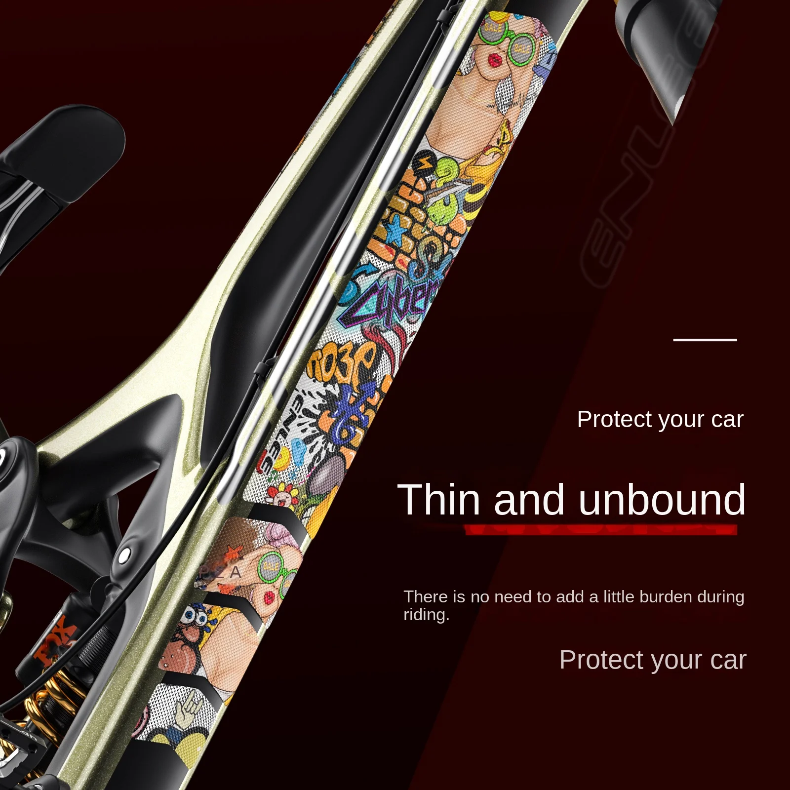 Enlee ฟิล์มป้องกันจักรยานเสือภ - Mountain Biking Colorado บทวิจารณ์และราคา