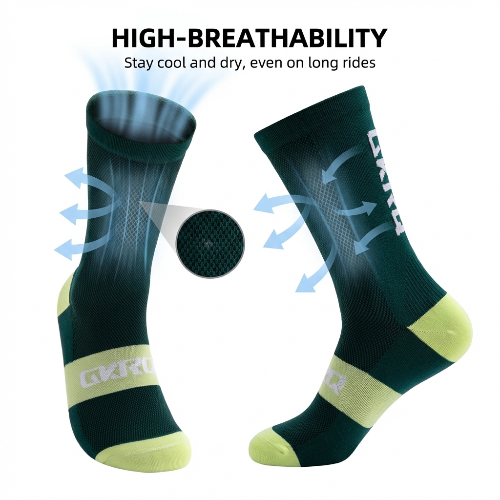 ถุงเท้าปั่นจักรยานรุ่นใหม่ ปี  - Mountain Biking Socks บทวิจารณ์และราคา
