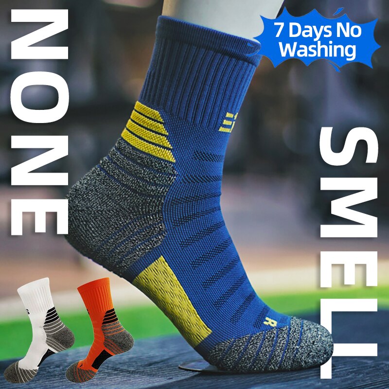 ถุงเท้ากีฬากันแบคทีเรียทำจากทอ - Mountain Biking Socks บทวิจารณ์และราคา